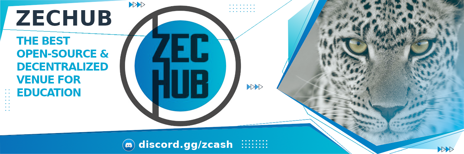 I made a cool header for ZECHUB twitter, support and vote for my design please