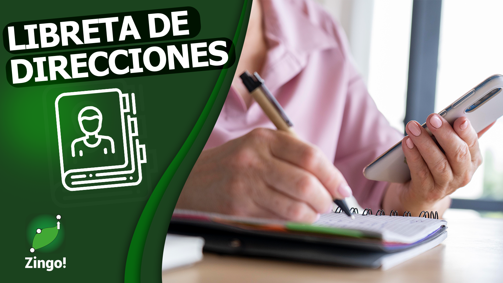 Libreta de direcciones en Zingo!